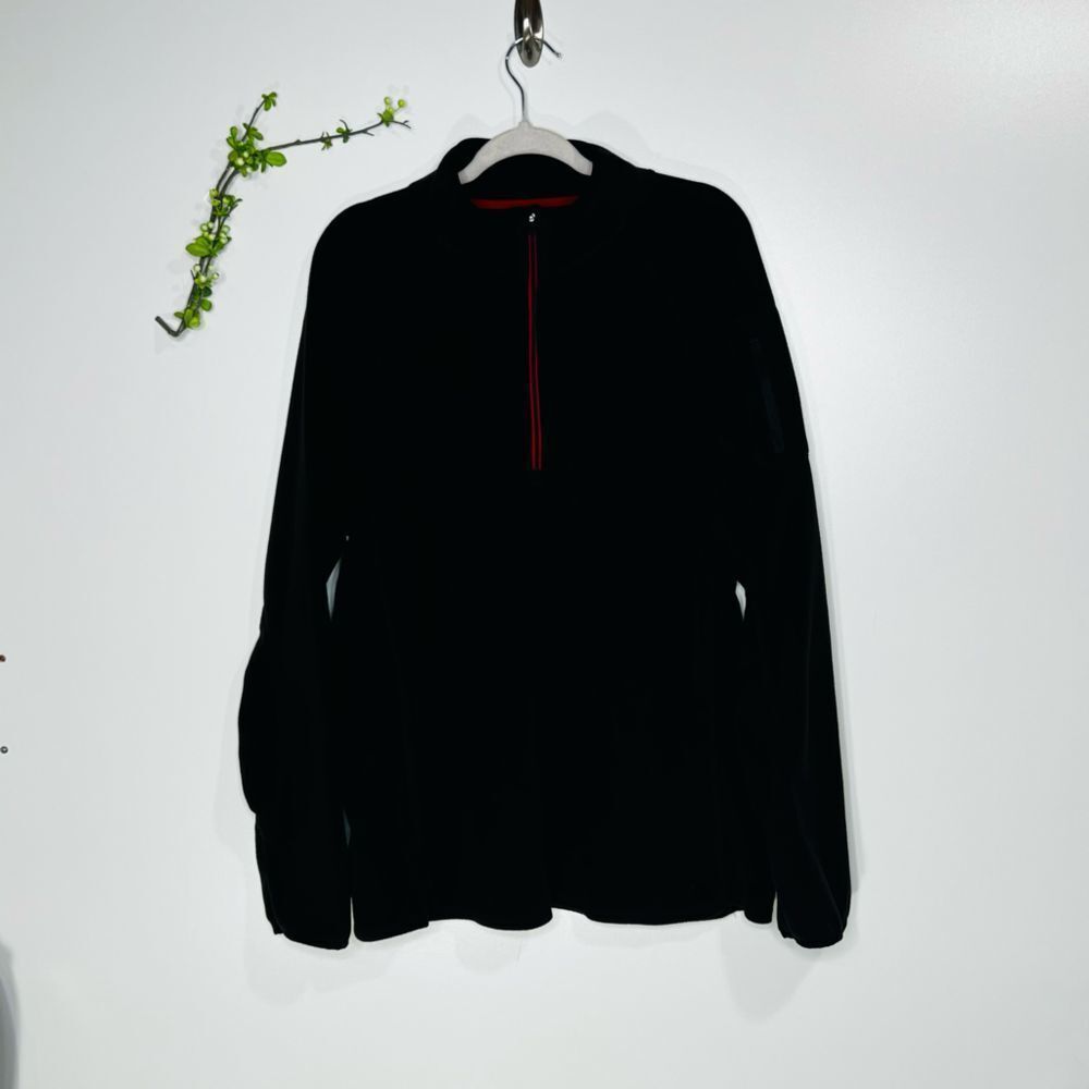 Alpine Design Black Fleece 1/2 Zip Pullover Jacket